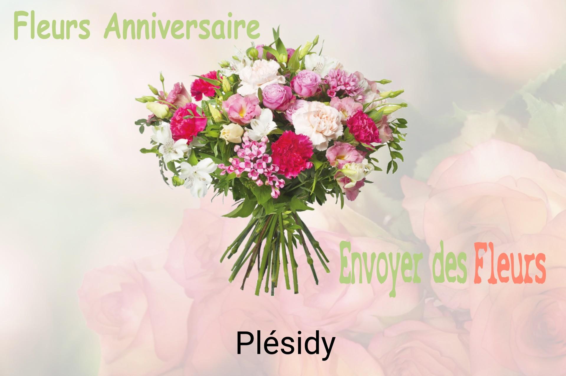 Bouquet de fleurs d’anniversaire livré à Plésidy